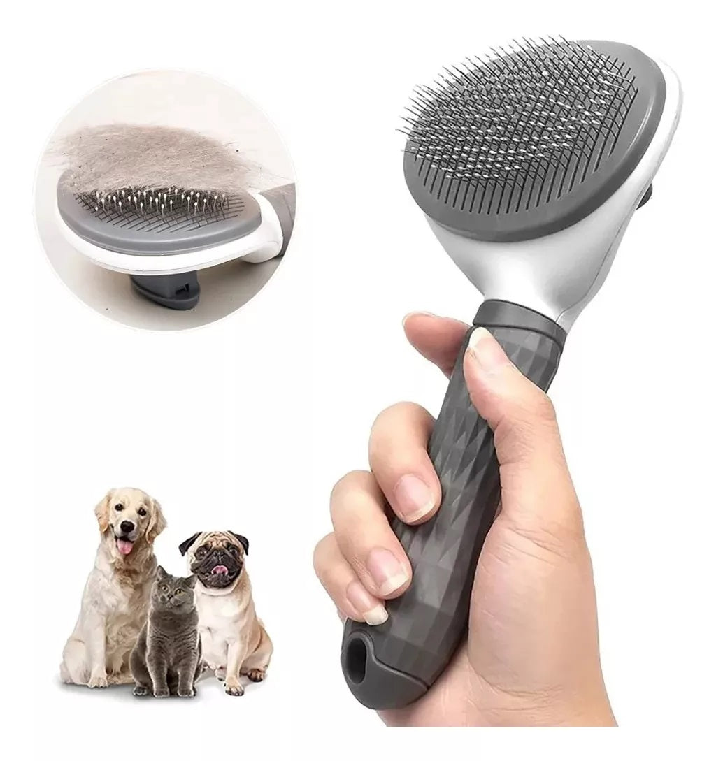 Peine Mascotas Autolimpieza