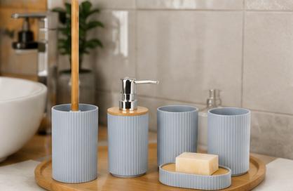 SET DE ACCESORIOS DE BAÑO PEQUEÑO X6